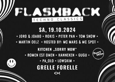 19/10 FLASHBACK Techno Classics @ Grelle Forelle