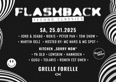 25/01 FLASHBACK Techno Classics @ Grelle Forelle